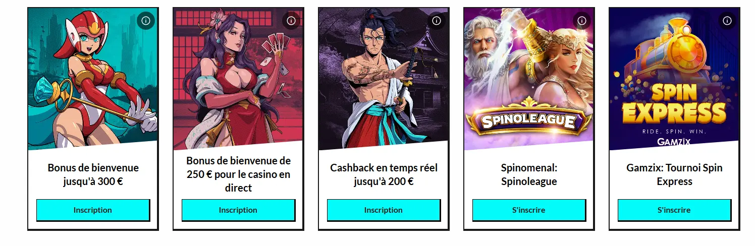manga casino promotions 